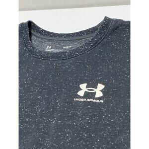 Under Armour Long Sleeve Speckled Athletic Crewneck Sz Large Sweatshirt Black